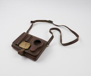 Coach guard's leather satchel