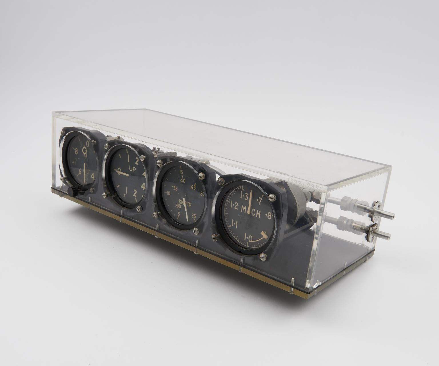 Conventional Aircraft flight instruments sectioned to show Design ...