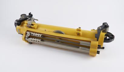 Seawater sampling bottle and reversing frame for deep sea thermometer