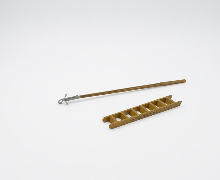 Part of model of char-a-banc (see note)  Ladder and hook marked