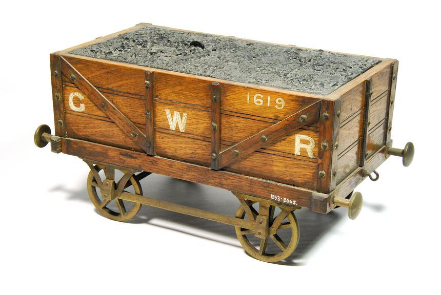 Cigarette case in form of Great Western Railway coal wagon