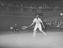 Daily Herald glass negative showing tennis star Fred Perry