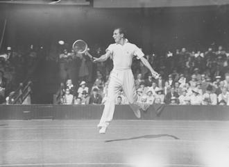 Fred Perry at Wimbledon