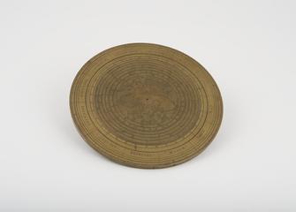 Circle of proportion with rotating central planisphere, with oak box