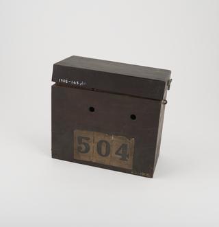 Case for piece of Stanhope's 1777 calculating machine