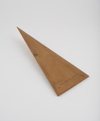 Marquois set square in box wood