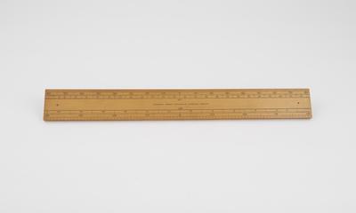 Straight edge scale. 1 of 3 Marquois scales