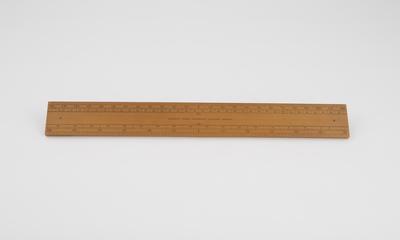 Straight edge scale. 1 of 3 Marquois scales