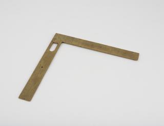 Folding square in brass signed Pigeon A Lyon