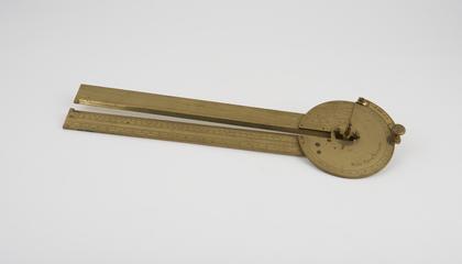 Beck's patent protractor; brass