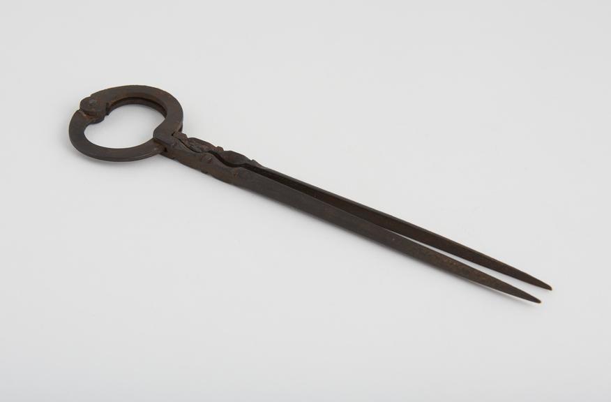 Single-handed steel dividers, unsigned, England, 1701-1800