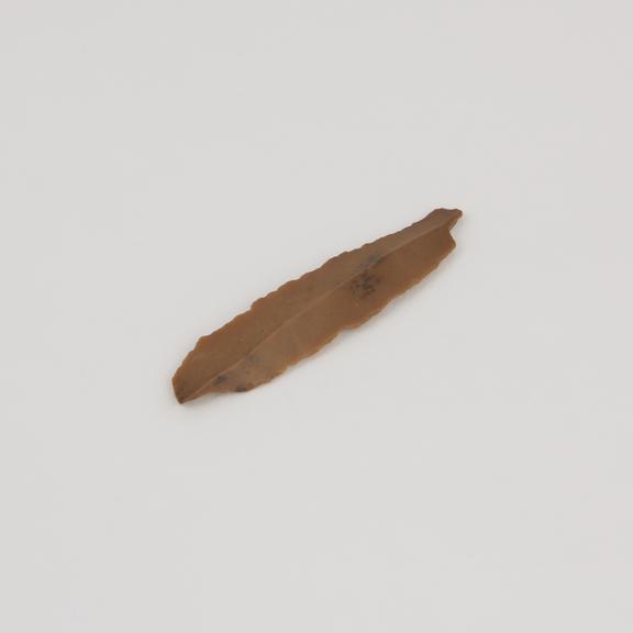 Flint hand tool from Qarun, Birkat (salt lake)