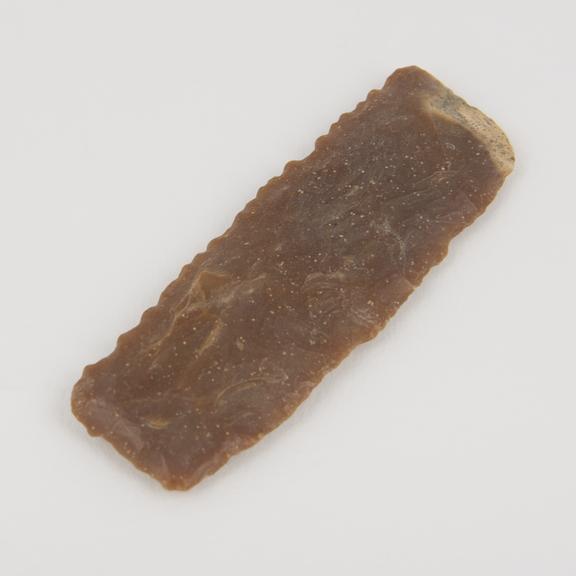 Flint hand tool from Qarun, Birkat (salt lake)