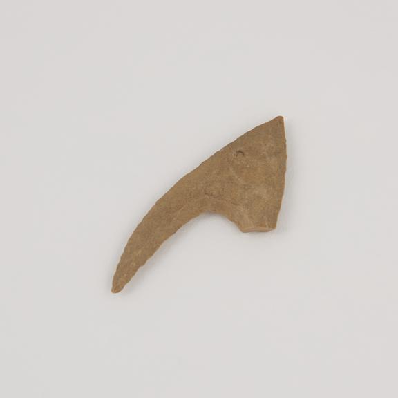 Flint hand tool from Qarun, Birkat (salt lake)