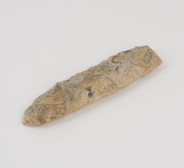 Flint hand tool from Qarun, Birkat (salt lake)