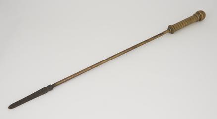 Fireside brass poker