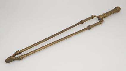 Fireside brass tongs