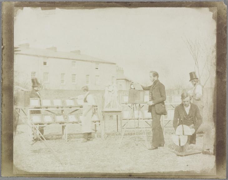 Salt print from Calotype (paper negative) of the right hand