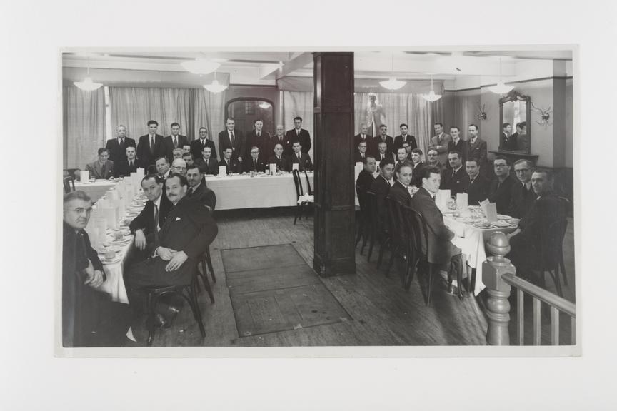 Silver gelatin photograph by Cecil Walden Ltd showing group of