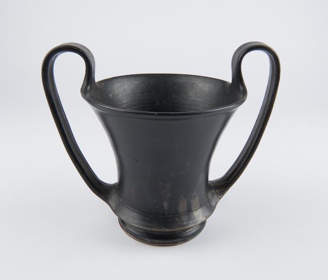 One of a selection of five Etruscan black earthenware Canthoroi