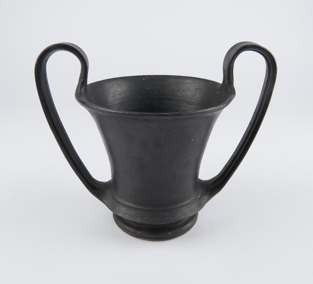 One of a selection of five Etruscan black earthenware Canthoroi