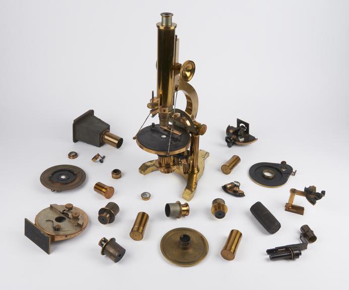 Microscope by R. B. Tolles (unsigned), Boston, United States, c