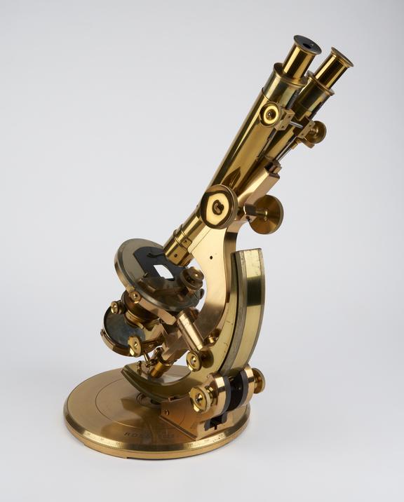 Radial binocular microscope by Ross & Co., London, c. 1886