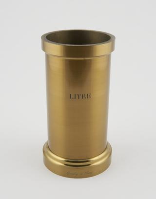 Bronze Litre, with special glass strike, France, 1869