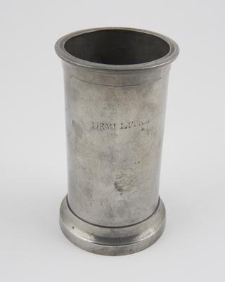 Pewter liquid measure for demilitre