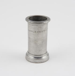 pewter liquid measure for double centilitre