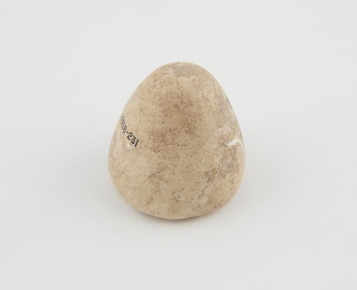 One limestone Syrian weight, cone shaped, from Gaza