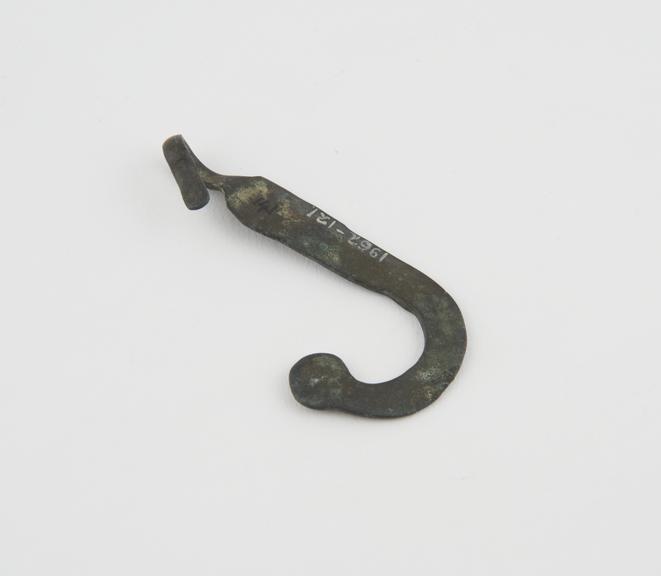 Bronze Greco-Roman steelyard-hook found in Egypt