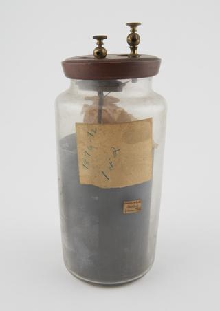 part of Zinc carbon cell to be charged with sulphate of magnesia