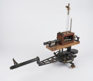 Kew Pattern Unifilar Magnetometer on table top stand