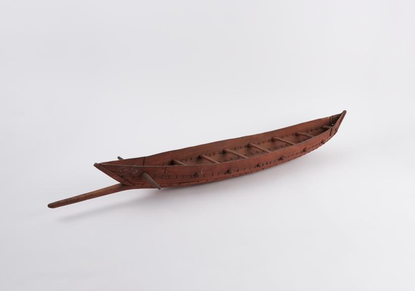 Model of a South Sea Whale boat South Sea Sewn Boat