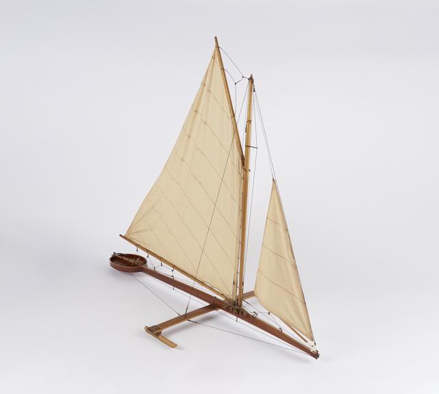 display model (scale 1:10) of the ice yaucht Swedish Arrow''