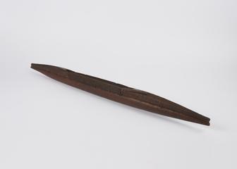 Model of Niue Island dug-out canoe