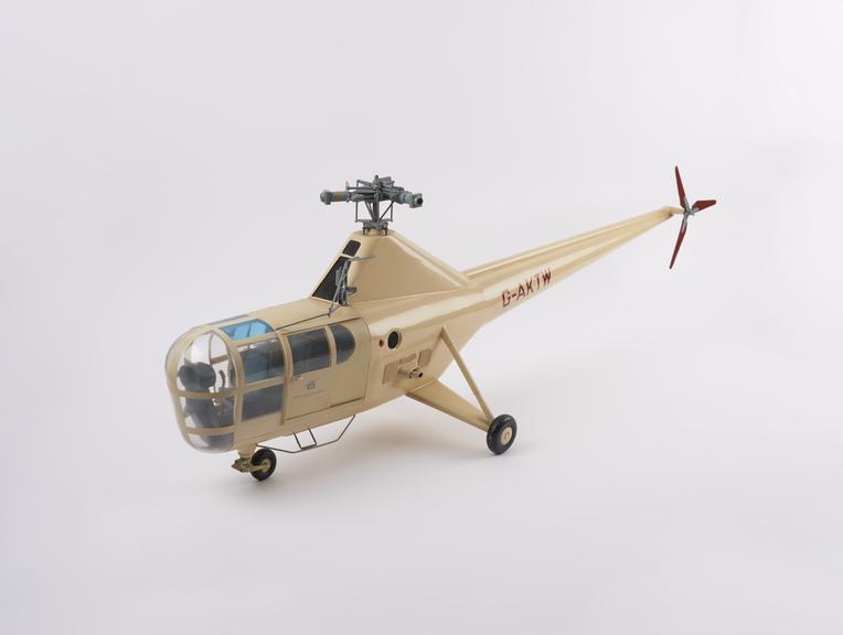 Model of Westland-Sikorsky S-51 Helicopter, scale 1:12