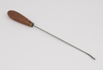 Long weaver's reed hook