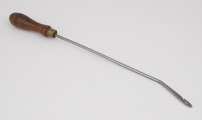 Single wire weaver's reed hook