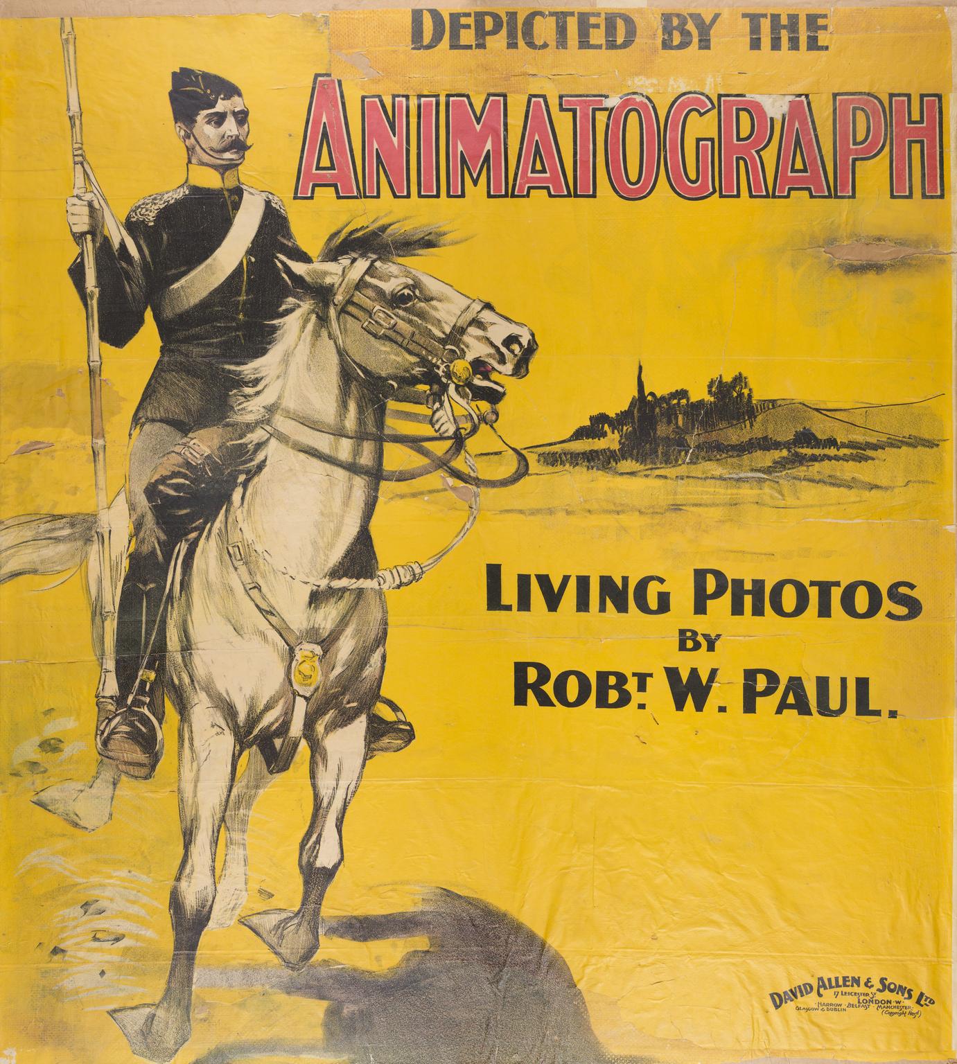 cinema poster 'Depicted by the Animatograph'