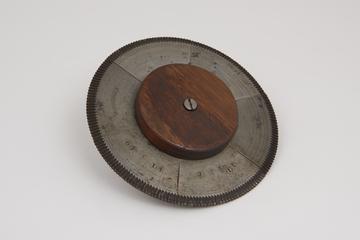 Part of a group of four toothed-wheel cutters