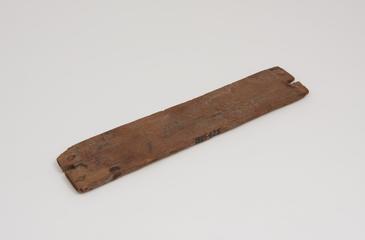 Wooden board, fixing holes both ends