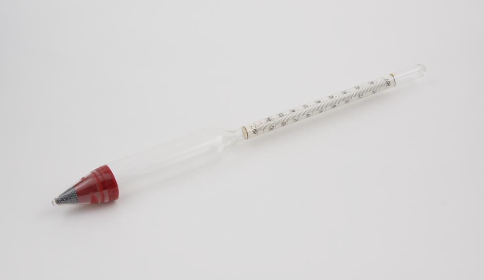 Specific gravity hydrometer, range 600-700, by Gallenkamp