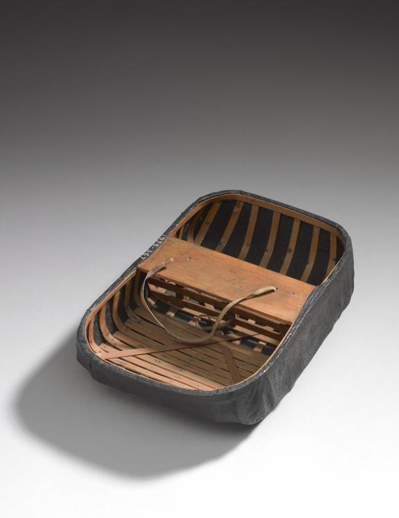 Model of a Coracle from Shrewsbury. Made by Mr J.H. Craine