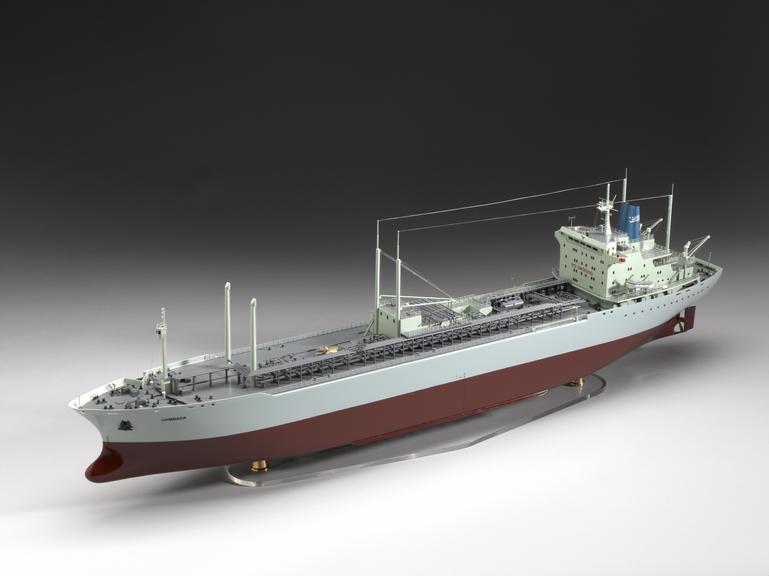 Model of refrigerated gas tanker, MS 'Gambada'