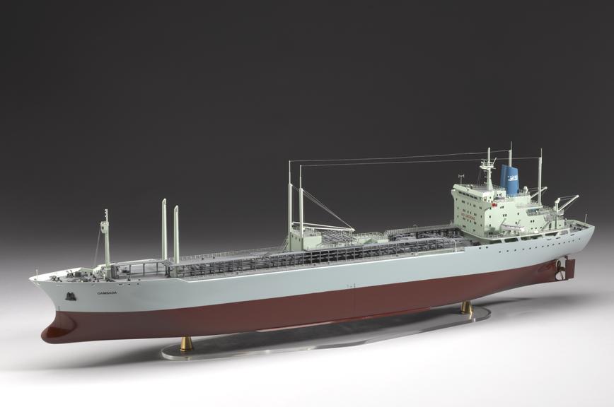 Model of refrigerated gas tanker, MS 'Gambada'