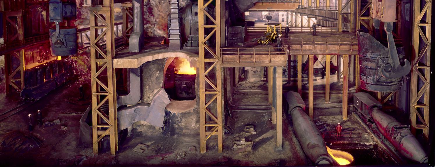 Basic oxygen steelmaking plant. Diorama