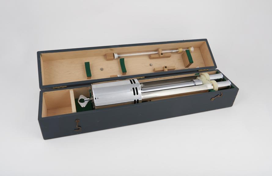 Clockwork aspirated psychrometer Mk3, by Casella, London, c