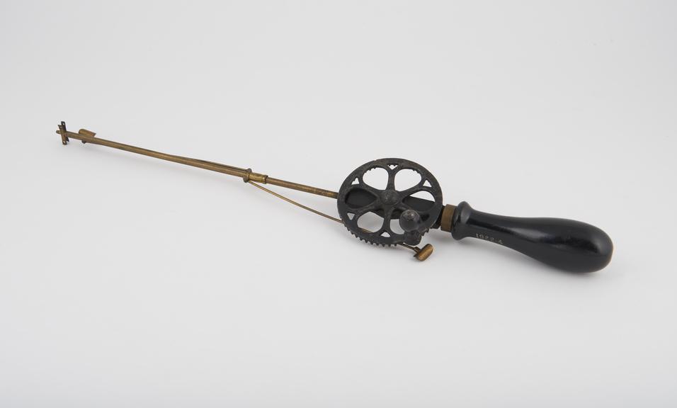 Whirler for psychrometer, c. 1918.